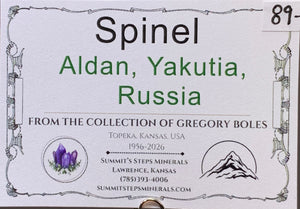 Spinel, Aldan, Russia