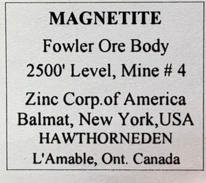 Magnetite, Balmat, New York