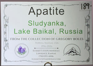 Apatite, Sludyanka, Russia