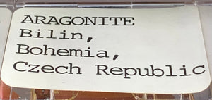 Aragonite, Bilina, Czechia