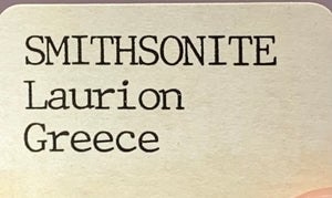 Smithsonite, Laurion, Greece