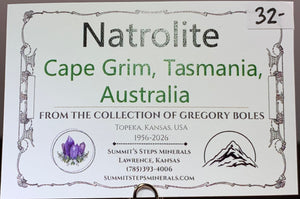 Natrolite, Cape Grim, Australia
