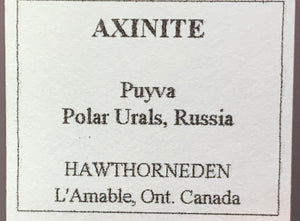 Axinite, Puiva, Russia