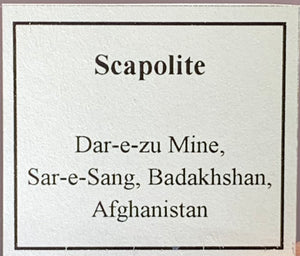 Scapolite, Dar-e-Zu Mine, Afghanistan