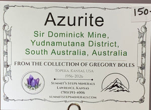 Azurite, Sir Dominick Mine, Australia