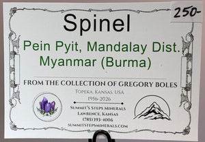 Spinel, Pein Pyit, Myanmar