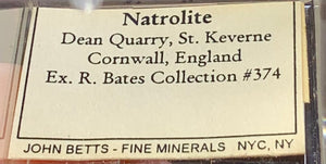 Natrolite, Dean Quarry, England