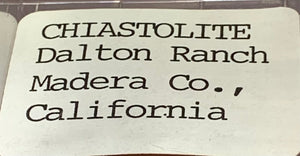 Chiastolite, Dalton Ranch, California