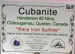 Cubanite, Henderson #2 Mine, Canada