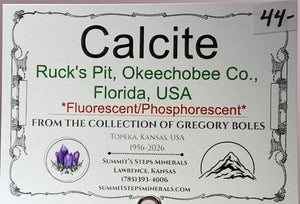Calcite, Ruck's Pit, Florida