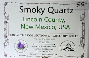 Smoky Quartz, Lincoln County, New Mexico, USA