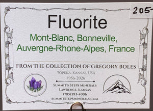 Fluorite, Mont-Blanc, France