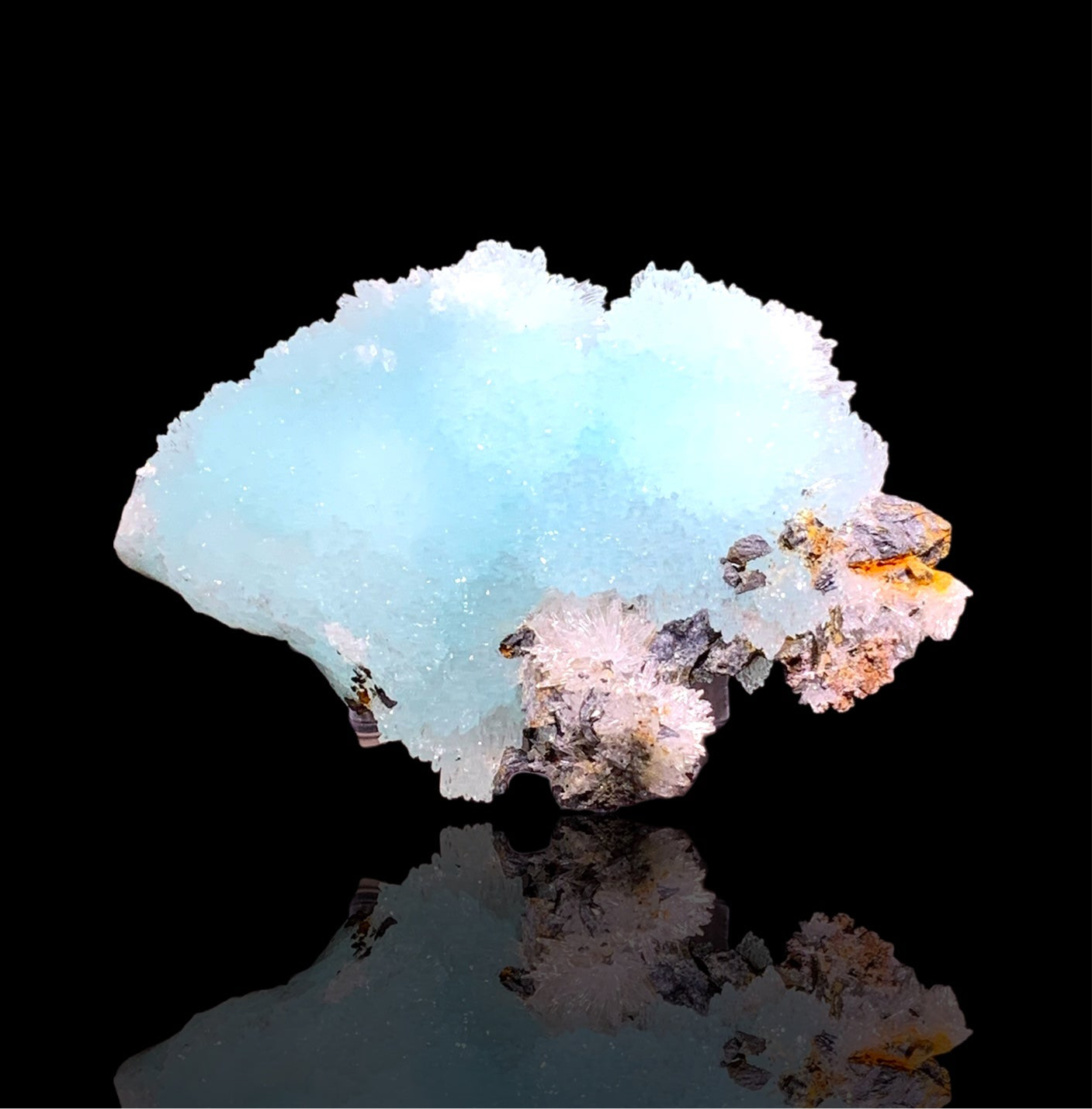 Blue Arogonite, Wenshan Mine, Yunnan, China
