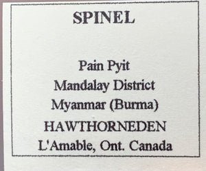 Spinel, Pein Pyit, Myanmar