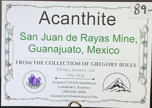 Acanthite, Guanajuato, Mexico