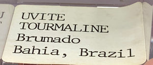 Uvite Tourmaline, Brumado, Brazil