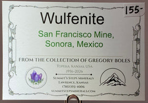 Wulfenite w/ Mimetite, San Francisco Mine, Mexico