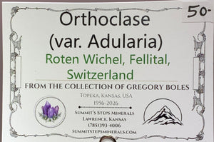 Orthoclase (var. Adularia), Switzerland