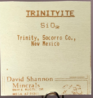 Trinitite, New Mexico