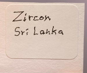 Zircon, Sri Lanka