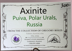 Axinite, Puiva, Russia