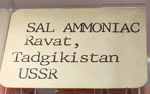 Sal Ammoniac, Former Ravat Village, Tajikistan