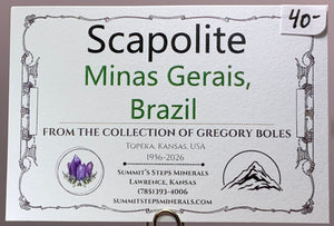 Scapolite, Minas Gerais, Brazil