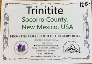 Trinitite, New Mexico