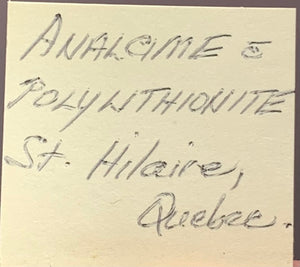 Analcime w/ Polylithionite, Mont Saint Hilaire, Canada