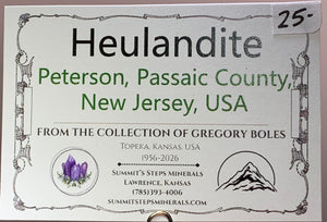 Heulandite, Peterson, New Jersey