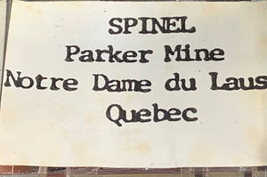 Spinel, Parker Mine, Quebec, Canada