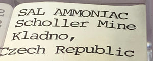 Sal Ammoniac, Scholler Mine, Czech Republic