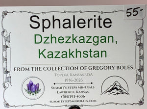 Sphalerite, Dzhezkazgan, Kazakhstan