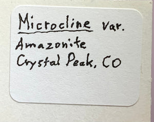 Amazonite, Crystal Peak, Colorado, USA