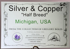Silver & Copper "Half Breed", Michigan, USA