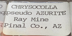 Chrysocolla Pseudomorph, Ray Mine, Arizona