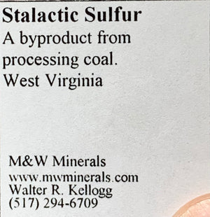 Sulphur Stalactite, West Virginia
