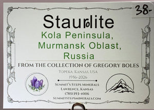 Staurolite (Twin), Kola Peninsula, Russia