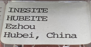 Inesite w/ Hubeite, Ezhou, China