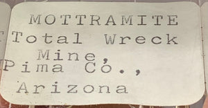 Mottramite, Total Wreck Mine, Arizona