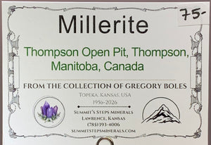 Millerite, Thompson, Canada