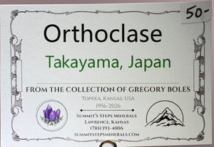 Orthoclase, Takayama, Japan