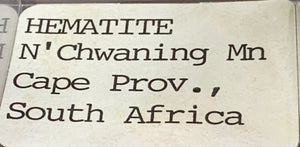 Hematite, N'Chwaning Mine, South Africa
