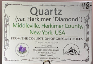 "Herkimer Diamond" Quartz, New York