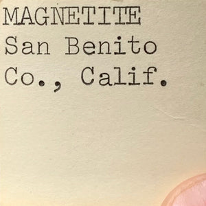 Magnetite, San Benito Co., California