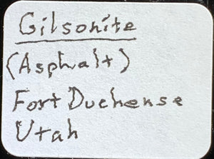 Gilsonite (Natural Asphalt), Fort Duchesne, Utah, USA