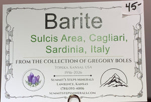 Barite, Sardinia, Italy