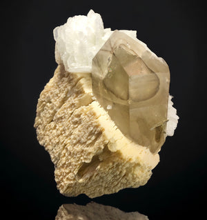 Smoky Quartz w/ Cleavelandite & Orthoclase, Golconda, Brazil