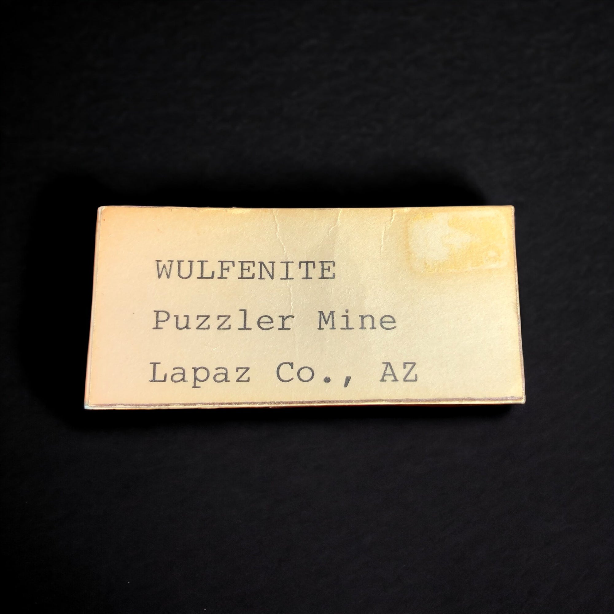 Wulfenite, Puzzler Mine, Arizona, USA