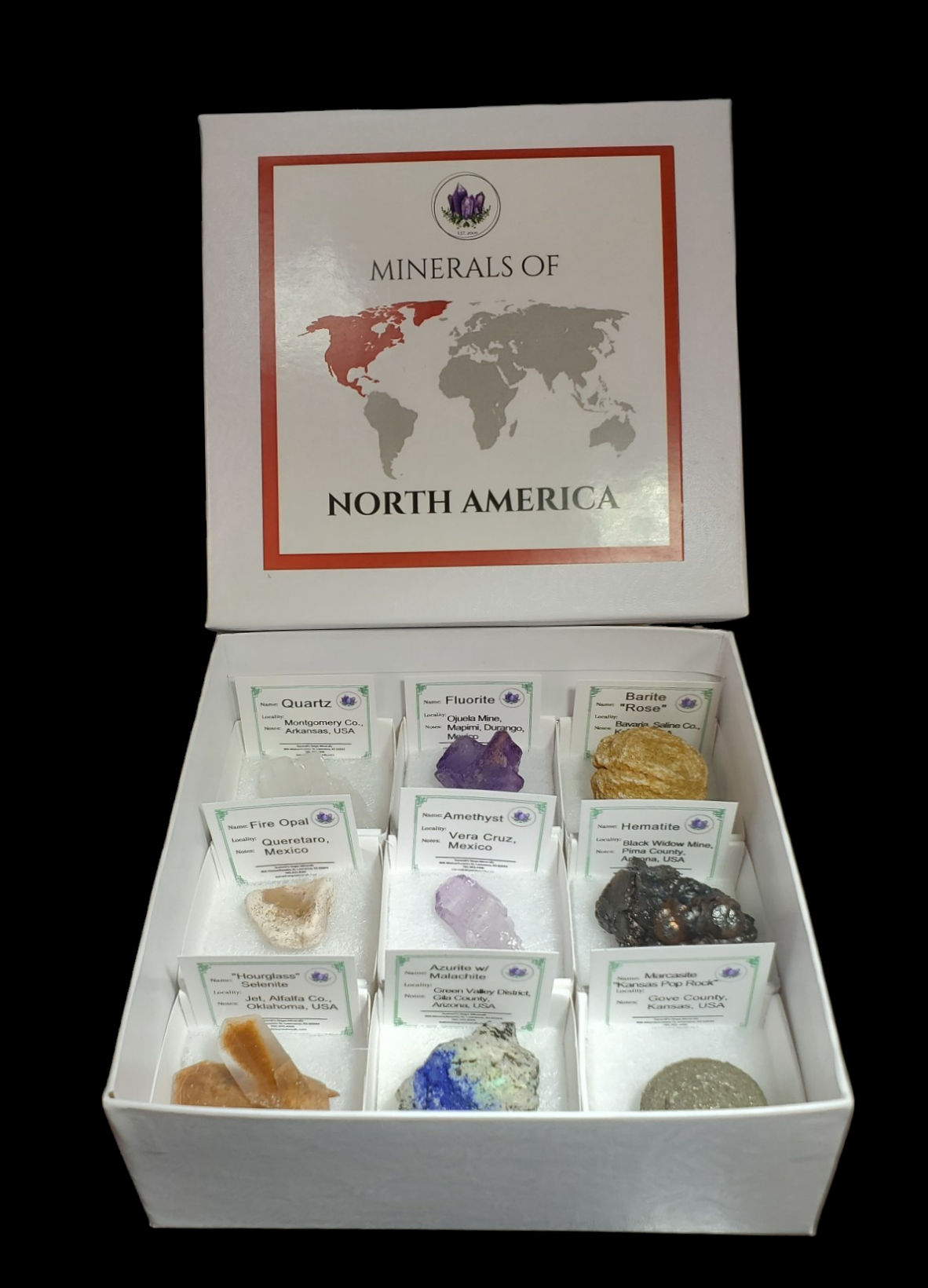 Minerals of North America, Set of 9